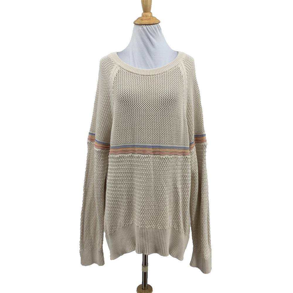 Spiritual Gangster Sweater Womens XL Extra Large Doutzen Ballet Neck Raglan‎